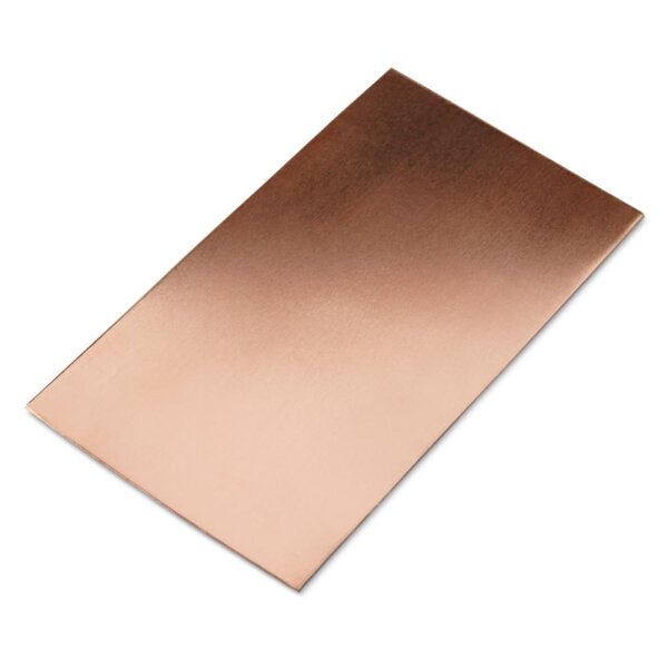 Ánodo plano de cobre 100 x 60 x 0,6mm