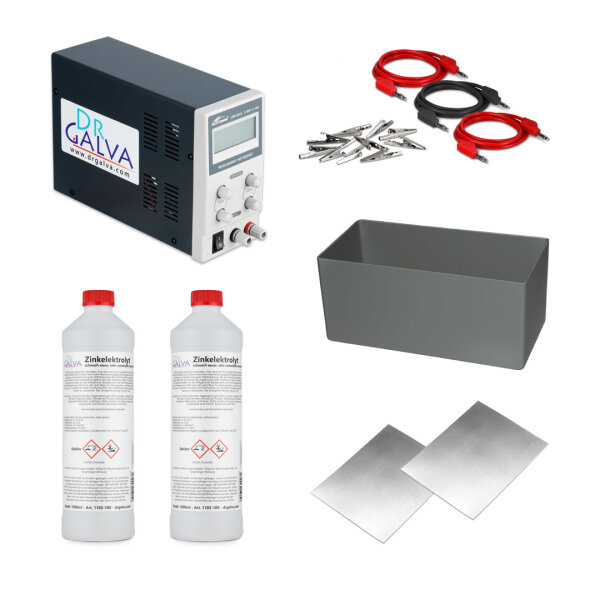 Set de zinc – kit completo para zincado en baño galvánico