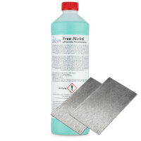 Free-Nickel 1000ml con 2x ánodo plano 100 x 60 x 0,6mm